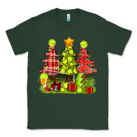 Sports Green Christmas With Tennis Trees Classic Tee - BundleAndBundleShop