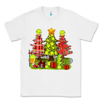 White Christmas With Tennis Trees Classic Tee - BundleAndBundleShop