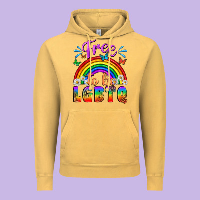 Western Free To Be Lgbtq Vintage Hoodie Designed By Bundleandbundleshop