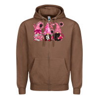 Chestnut breast cancer gnomes Zipper Hoodie - CowGirlArtShop