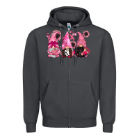 Smoke breast cancer gnomes Zipper Hoodie - CowGirlArtShop