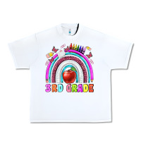 White 3 rd grade Urban Heavy Tee - BundleAndBundleShop