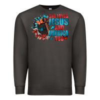 Smoke She love Jesus and America too Premium Sweatshirt - FaDigitalArtStudio