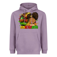 Lavender Little miss Juneteenth Heavyweight Hoodie - FaDigitalArtStudio