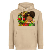 Mushroom Little miss Juneteenth Heavyweight Hoodie - FaDigitalArtStudio