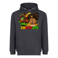Smoke Little miss Juneteenth Heavyweight Hoodie - FaDigitalArtStudio