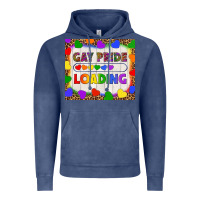 Vintage Denim Gay Pride Loading LGBTQ Tumbler Vintage Hoodie - BundleAndBundleShop