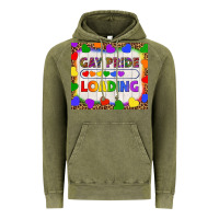 Vintage Olive Gay Pride Loading LGBTQ Tumbler Vintage Hoodie - BundleAndBundleShop