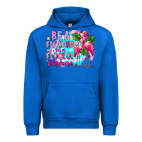 Cobalt bea flamingo in a flock of pigeons Urban Hoodie - CowhideDigitalArt