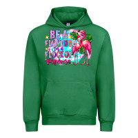 Emerald bea flamingo in a flock of pigeons Urban Hoodie - CowhideDigitalArt