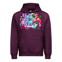 Mauve Wine bea flamingo in a flock of pigeons Urban Hoodie - CowhideDigitalArt
