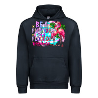 Navy bea flamingo in a flock of pigeons Urban Hoodie - CowhideDigitalArt