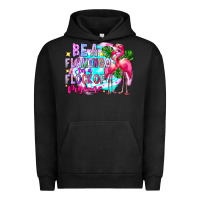 Pigment Black bea flamingo in a flock of pigeons Urban Hoodie - CowhideDigitalArt
