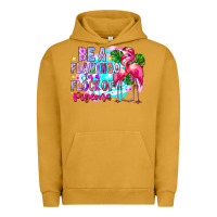 Pigment Peanut Butter bea flamingo in a flock of pigeons Urban Hoodie - CowhideDigitalArt
