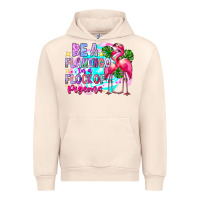 Sandshell bea flamingo in a flock of pigeons Urban Hoodie - CowhideDigitalArt