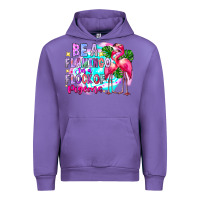 Tulip bea flamingo in a flock of pigeons Urban Hoodie - CowhideDigitalArt