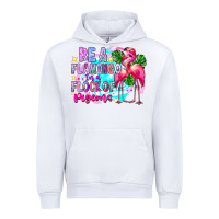 White bea flamingo in a flock of pigeons Urban Hoodie - CowhideDigitalArt