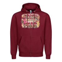 Burgundy faith over fear breast cancer 12 inches 300 dpi Zipper Hoodie - CowGirlArtShop