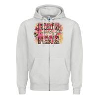 Dove Grey faith over fear breast cancer 12 inches 300 dpi Zipper Hoodie - CowGirlArtShop