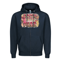 Navy faith over fear breast cancer 12 inches 300 dpi Zipper Hoodie - CowGirlArtShop