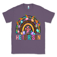 Lavender He Is Risen Rainbow Classic Tee - BundleAndBundleShop