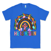 True Royal He Is Risen Rainbow Classic Tee - BundleAndBundleShop