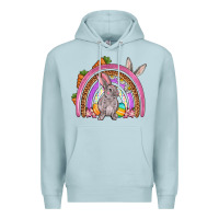 Blue Mist Easter rainbow Premium Hoodie - OliviaCreatesArt