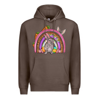 Coffee Easter rainbow Premium Hoodie - OliviaCreatesArt