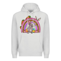 Dove Grey Easter rainbow Premium Hoodie - OliviaCreatesArt