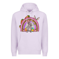 Lilac Easter rainbow Premium Hoodie - OliviaCreatesArt