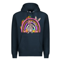 Navy Easter rainbow Premium Hoodie - OliviaCreatesArt