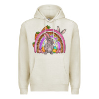 Oatmeal Heather Easter rainbow Premium Hoodie - OliviaCreatesArt