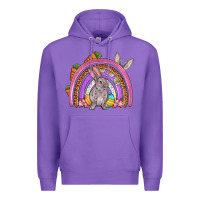 Purple Easter rainbow Premium Hoodie - OliviaCreatesArt