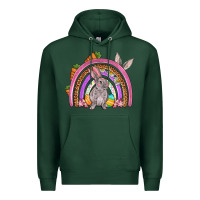 Sports Green Easter rainbow Premium Hoodie - OliviaCreatesArt