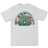 Dove Grey blessed western rainbow Premium Tee - Jasminsmagicworld