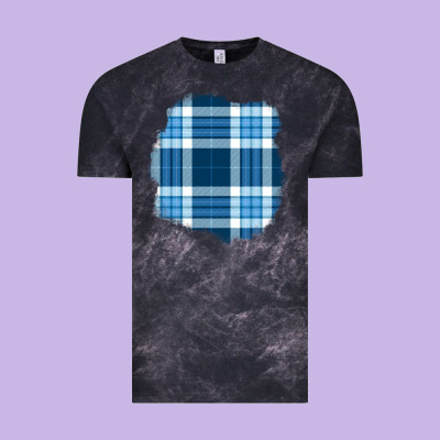 Winter Tartan Patch Vintage Tee Designed By Bundleandbundleshop