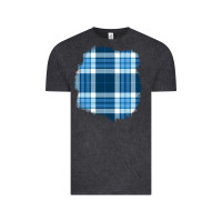 Vintage Black Winter Tartan Patch Vintage Tee - BundleAndBundleShop