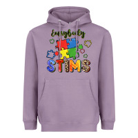 Lavender Everybody stims Heavyweight Hoodie - FaDigitalArtStudio
