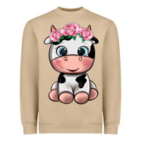 Mushroom cute cow Heavyweight Sweatshirt - texasbilliewilder