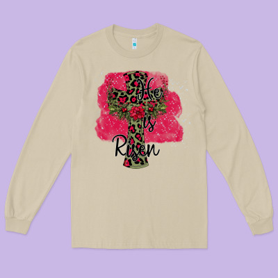 He İs Risen Easter Long Sleeve Tee Designed By Bettercallsaul