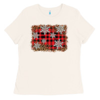 Bone snowflake background Ladies Tee - BarkalooDesign