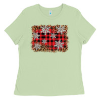 Matcha snowflake background Ladies Tee - BarkalooDesign