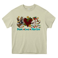 Mossy peace love martini Heavy Core Tee - AdoDesignShop