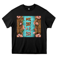 Black Western Mama Pink Roses Heavy Core Tee - LillyAllenDesigns