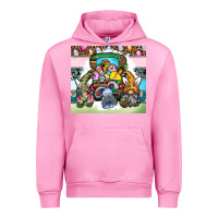 Fuchsia Pink easter Urban Hoodie - CowhideDigitalArt