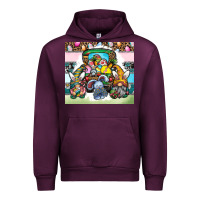 Mauve Wine easter Urban Hoodie - CowhideDigitalArt
