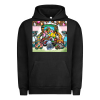 Pigment Black easter Urban Hoodie - CowhideDigitalArt