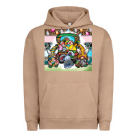 Pigment Burro easter Urban Hoodie - CowhideDigitalArt