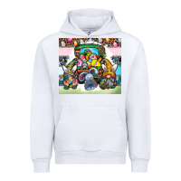 White easter Urban Hoodie - CowhideDigitalArt