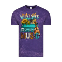 Cloud Purple Just A Girl Who Loves Country Music Vintage Tee - BundleAndBundleShop
